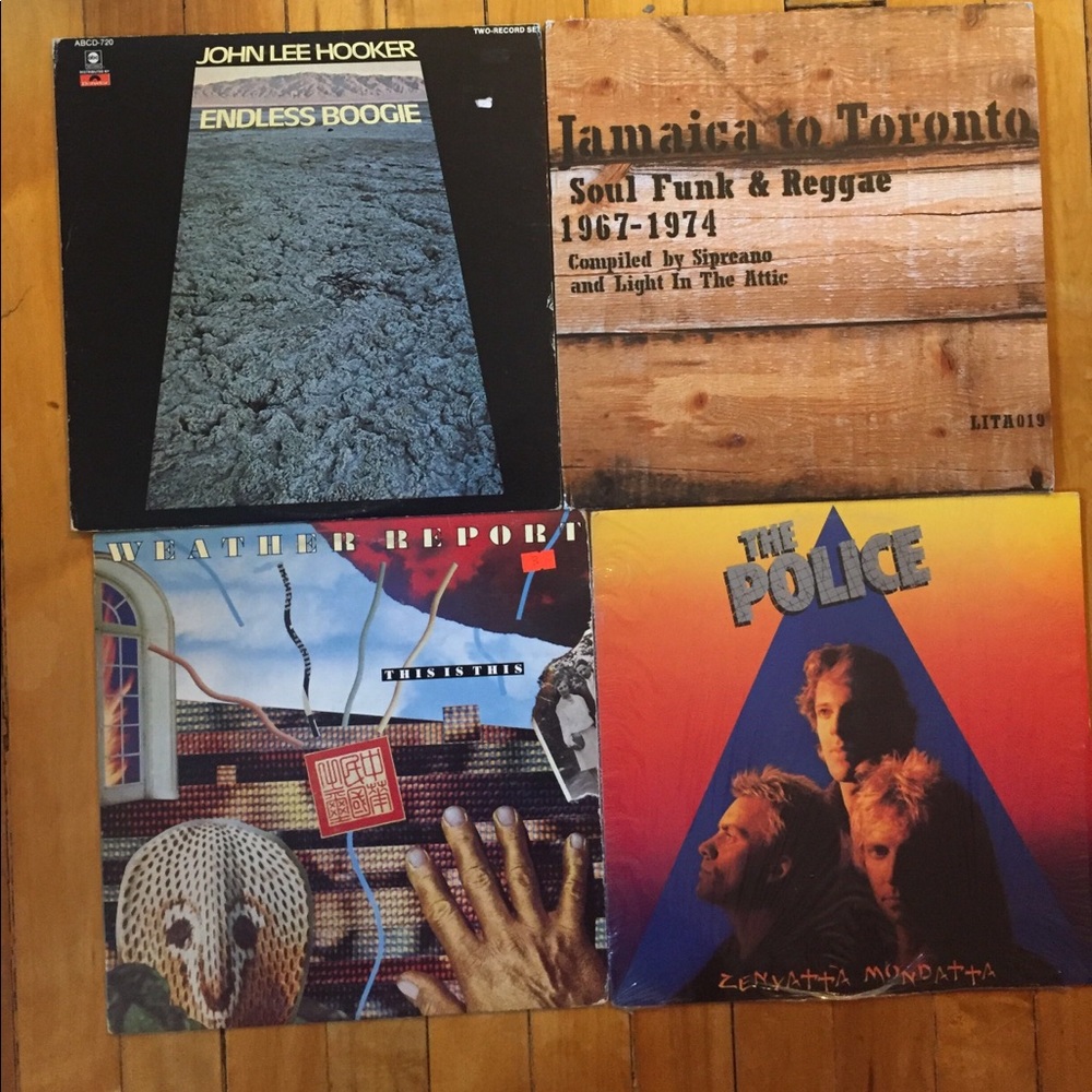 Assorted vinyl records